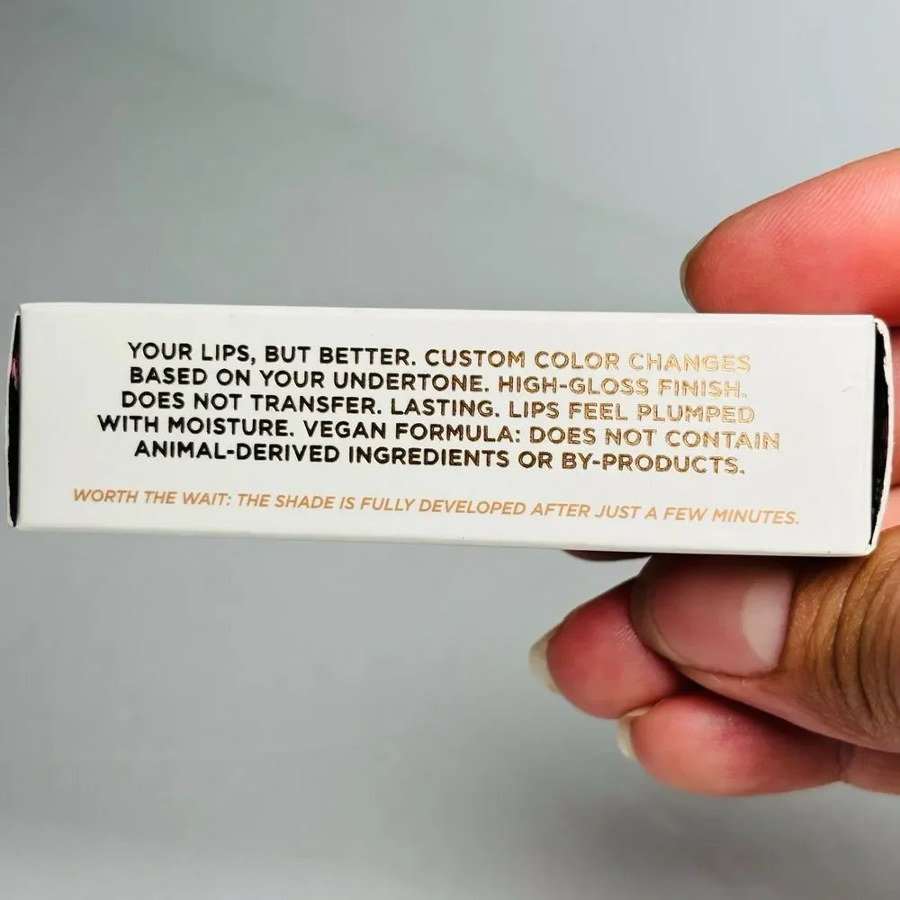 BNIB Urban Decay Vice Lip Chemistry Lasting Glassy Tint‎ Pink Slip Stay Naked